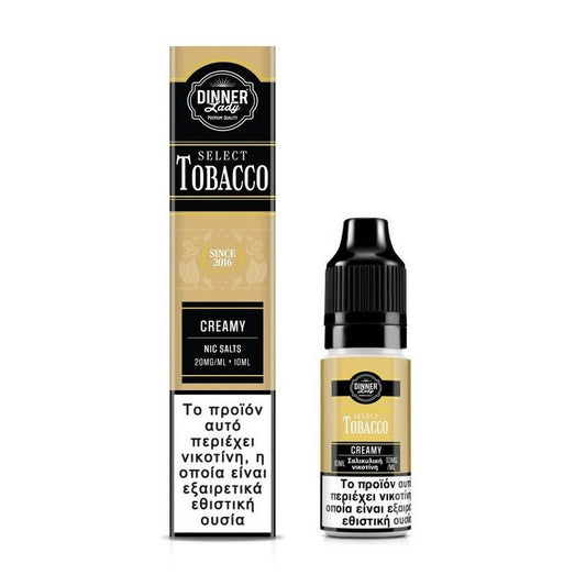 Dinner Lady Select Tobacco Bar Salts - Creamy 10ml - 20mg