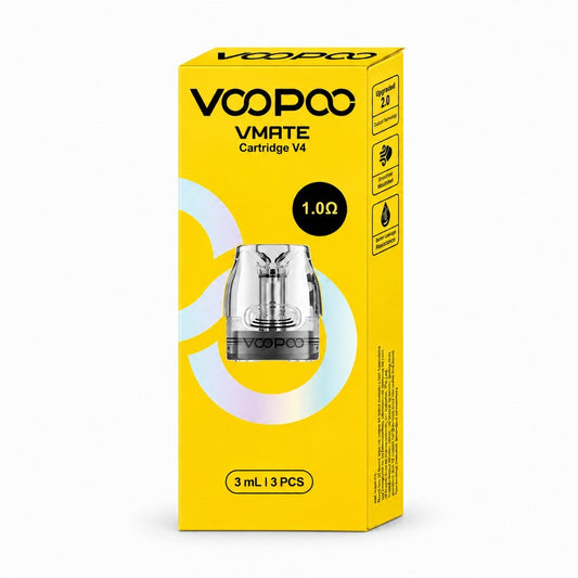 Voopoo Vmate Cartridge V4 Ανταλλακτικό Pod 3ml 1.0ohm - 1 Τεμάχιο